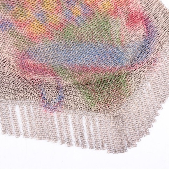 Art Deco Whiting and Davis Mesh Handbag - Picture 3 of 5